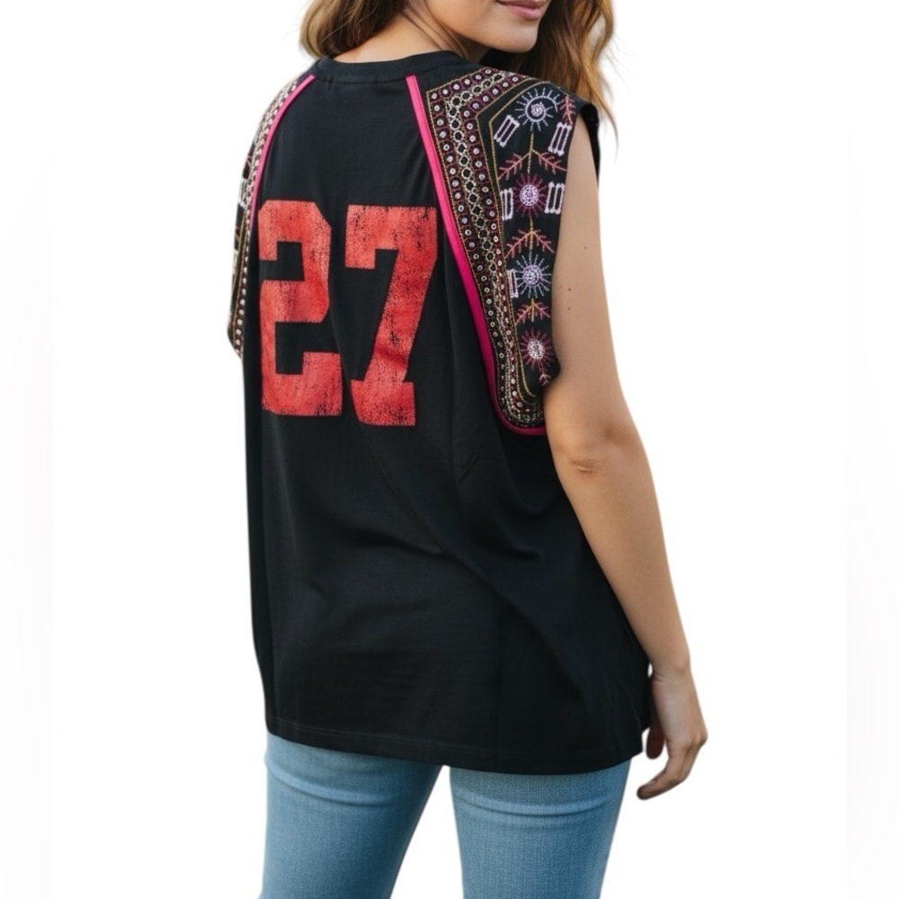 Blue Velvet Nashville Oversized Boho Top Sz XL NWT